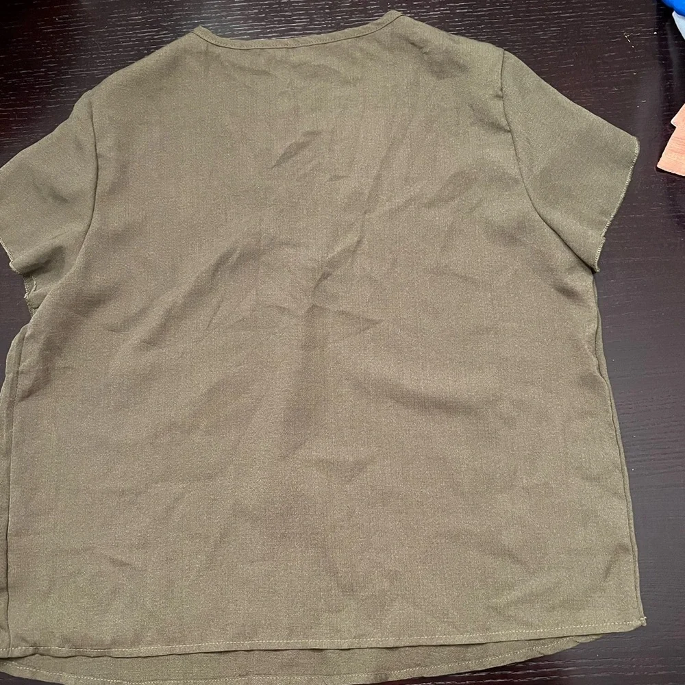 Green SHEIN shirt